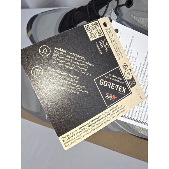 Salomon Speedcross GTX Trail Shoes Mens 10 Sharkskin Black Lemon 475692 NIB - Picture 13 of 16